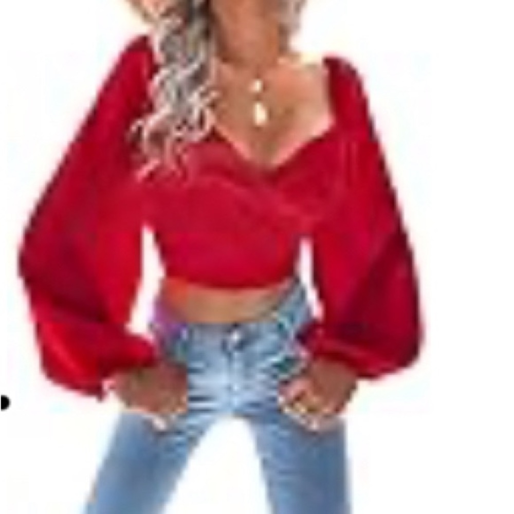 Bold Red Crop Top